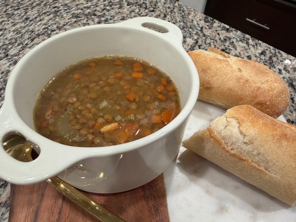 Instant Pot Mediterranean Veggie Lentil&nbsp;Soup